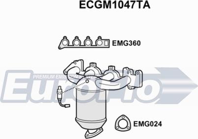 EuroFlo ECGM1047TA - Catalizzatore autozon.pro