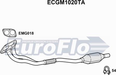 EuroFlo ECGM1020TA - Catalizzatore autozon.pro