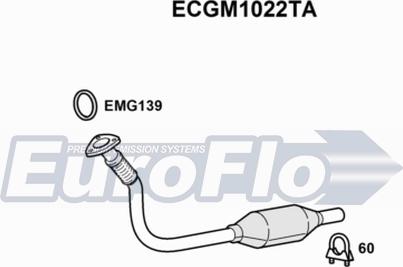 EuroFlo ECGM1022TA - Catalizzatore autozon.pro