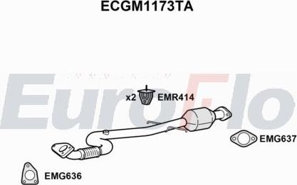 EuroFlo ECGM1173TA - Catalizzatore autozon.pro