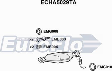 EuroFlo ECHA5029TA - Catalizzatore autozon.pro