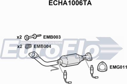 EuroFlo ECHA1006TA - Catalizzatore autozon.pro