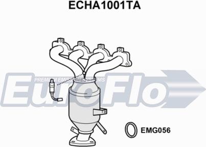 EuroFlo ECHA1001TA - Catalizzatore autozon.pro