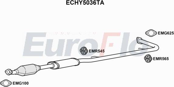 EuroFlo ECHY5036TA - Catalizzatore autozon.pro