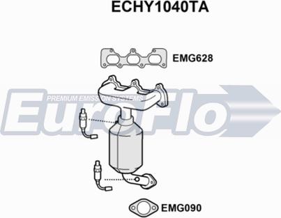 EuroFlo ECHY1040TA - Catalizzatore autozon.pro