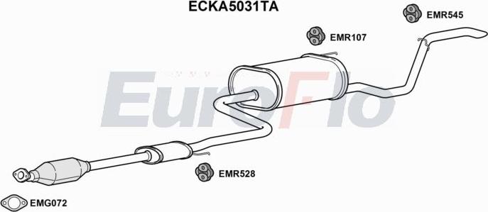 EuroFlo ECKA5031TA - Catalizzatore autozon.pro