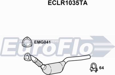 EuroFlo ECLR1035TA - Catalizzatore autozon.pro