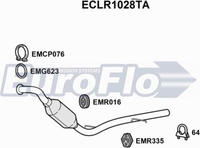 EuroFlo ECLR1028TA - Catalizzatore autozon.pro