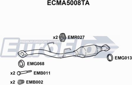 EuroFlo ECMA5008TA - Catalizzatore autozon.pro