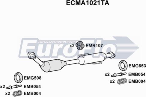 EuroFlo ECMA1021TA - Catalizzatore autozon.pro