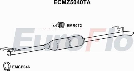 EuroFlo ECMZ5040TA - Catalizzatore autozon.pro