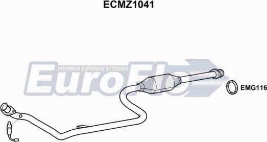 EuroFlo ECMZ1041 - Catalizzatore autozon.pro