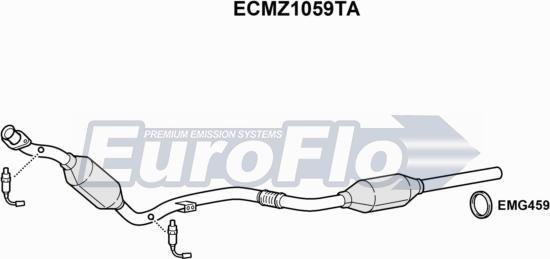 EuroFlo ECMZ1059TA - Catalizzatore autozon.pro