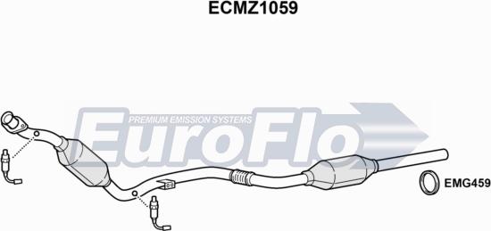 EuroFlo ECMZ1059 - Catalizzatore autozon.pro