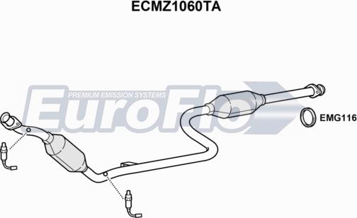 EuroFlo ECMZ1060TA - Catalizzatore autozon.pro