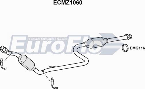 EuroFlo ECMZ1060 - Catalizzatore autozon.pro