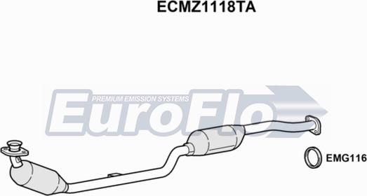 EuroFlo ECMZ1118TA - Catalizzatore autozon.pro