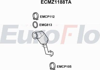 EuroFlo ECMZ1188TA - Catalizzatore autozon.pro