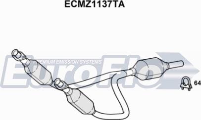 EuroFlo ECMZ1137TA - Catalizzatore autozon.pro