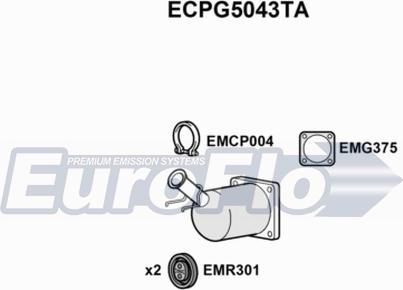 EuroFlo ECPG5043TA - Catalizzatore autozon.pro