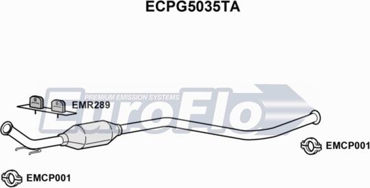 EuroFlo ECPG5035TA - Catalizzatore autozon.pro