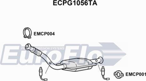 EuroFlo ECPG1056TA - Catalizzatore autozon.pro