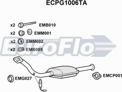 EuroFlo ECPG1006TA - Catalizzatore autozon.pro