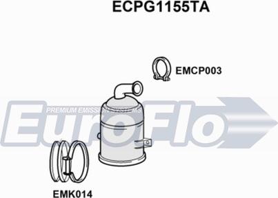 EuroFlo ECPG1155TA - Catalizzatore autozon.pro