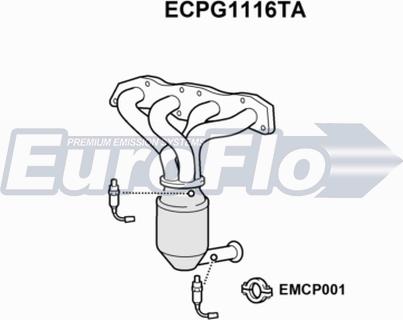 EuroFlo ECPG1116TA - Catalizzatore autozon.pro