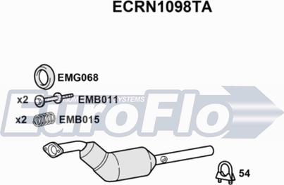 EuroFlo ECRN1098TA - Catalizzatore autozon.pro