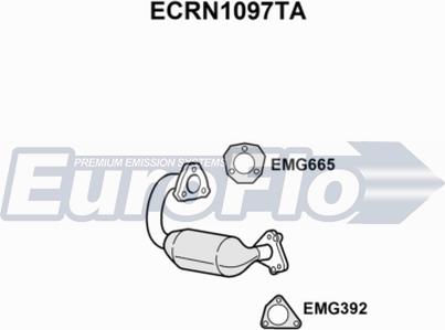 EuroFlo ECRN1097TA - Catalizzatore autozon.pro