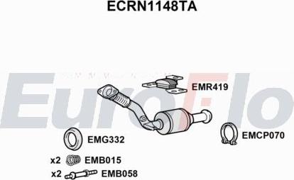 EuroFlo ECRN1148TA - Catalizzatore autozon.pro