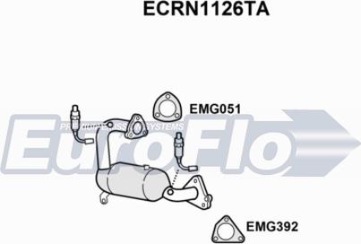 EuroFlo ECRN1126TA - Catalizzatore autozon.pro