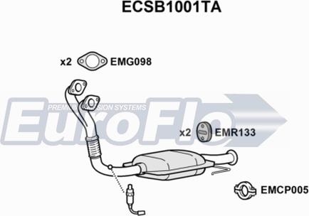 EuroFlo ECSB1001TA - Catalizzatore autozon.pro