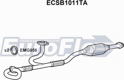 EuroFlo ECSB1011TA - Catalizzatore autozon.pro