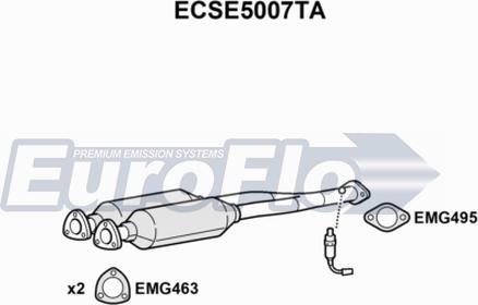 EuroFlo ECSE5007TA - Catalizzatore autozon.pro