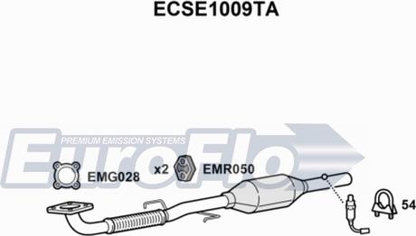 EuroFlo ECSE1009TA - Catalizzatore autozon.pro