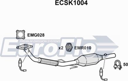 EuroFlo ECSK1004 - Catalizzatore autozon.pro