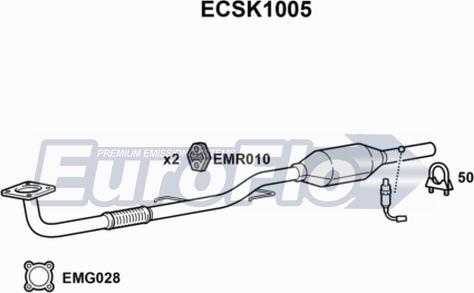 EuroFlo ECSK1005 - Catalizzatore autozon.pro