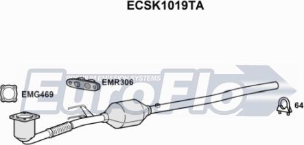 EuroFlo ECSK1019TA - Catalizzatore autozon.pro