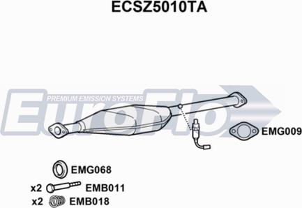 EuroFlo ECSZ5010TA - Catalizzatore autozon.pro