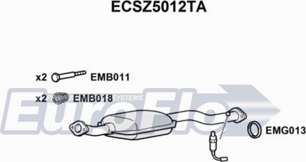 EuroFlo ECSZ5012TA - Catalizzatore autozon.pro