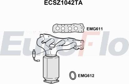 EuroFlo ECSZ1042TA - Catalizzatore autozon.pro