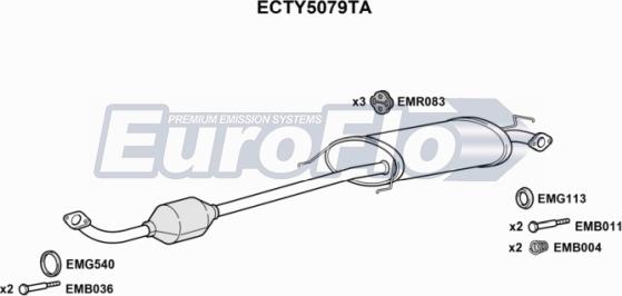 EuroFlo ECTY5079TA - Catalizzatore autozon.pro