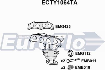 EuroFlo ECTY1064TA - Catalizzatore autozon.pro