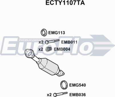 EuroFlo ECTY1107TA - Catalizzatore autozon.pro