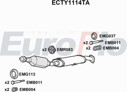 EuroFlo ECTY1114TA - Catalizzatore autozon.pro