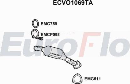 EuroFlo ECVO1069TA - Catalizzatore autozon.pro