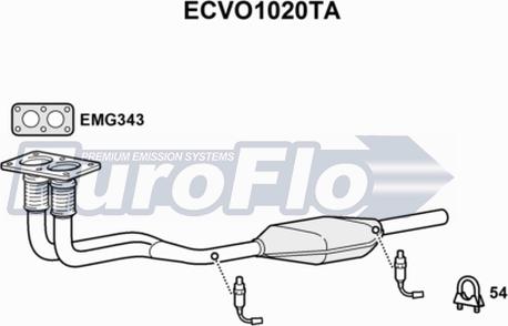 EuroFlo ECVO1020TA - Catalizzatore autozon.pro