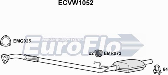 EuroFlo ECVW1052 - Catalizzatore autozon.pro